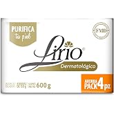 Lirio Derma Bar Soap, Dermatologico Body Soap, 5.3 Ounce, Pack of 4