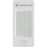 Heliums Bobby Pins - White - 2 Inch Wavy Hair Pins, Color Matched for Grey and Silver Hair, 48 Count