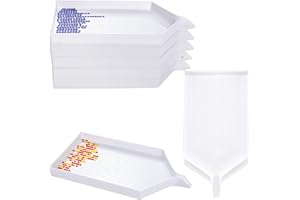 DIOSAMER 6PCS Large Plastic Diamond Art Painting Trays,6.4 x 3.2 Inches Bead Sorting Trays Organizer, Diamond Art Painting Tool Accessories for DIY Art Craft