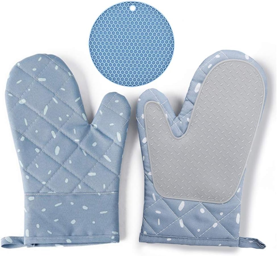 5-teiliges Ofenhandschuh Set Aus Silikon - Hitzebeständig & Spülmaschinenfest