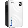 Dehumidifier(1000 sq.ft), 98 OZ Dehumidifiers for Home, Auto Shut Off Dehumidifier for Basement Bathroom Bedroom, Dehumidifiers with Humidity Display, Timer Setting, Drain Hose (White)