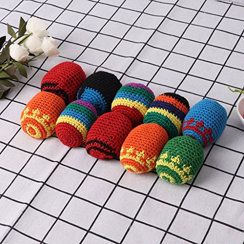 Huilier Handmade Sacks Footbag Toy Balls Magic Juggling Ball Kid Outdoor Toy Soft Ball - Thumbnail 4