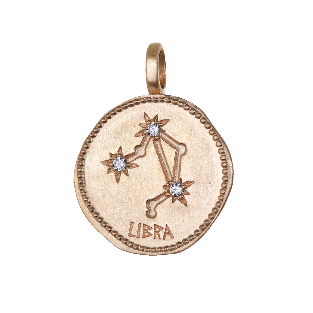 NKlaus Libra Star Sign Gold Plated with 18k Gold 16mm Pendant Horoscope Zodiac 1682