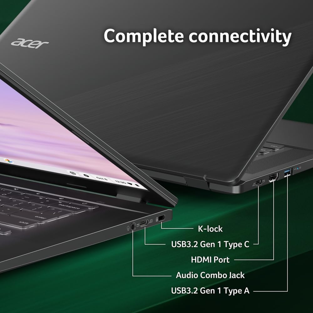 acer Chromebook Plus 515 Laptop with Google AI – 15.6