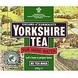Taylors of Harrogate Yorkshire Tea for Hard Water 80x Tea Bags 250g