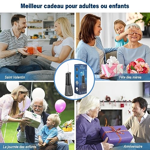 SURFOU Professional Dental Jet Water Flosser for Teeth, Irrigators and Irrigators Cleaning Teeth Water Jet, Tooth Cleaner Pulser Interdental Irrigator Portable Scaler