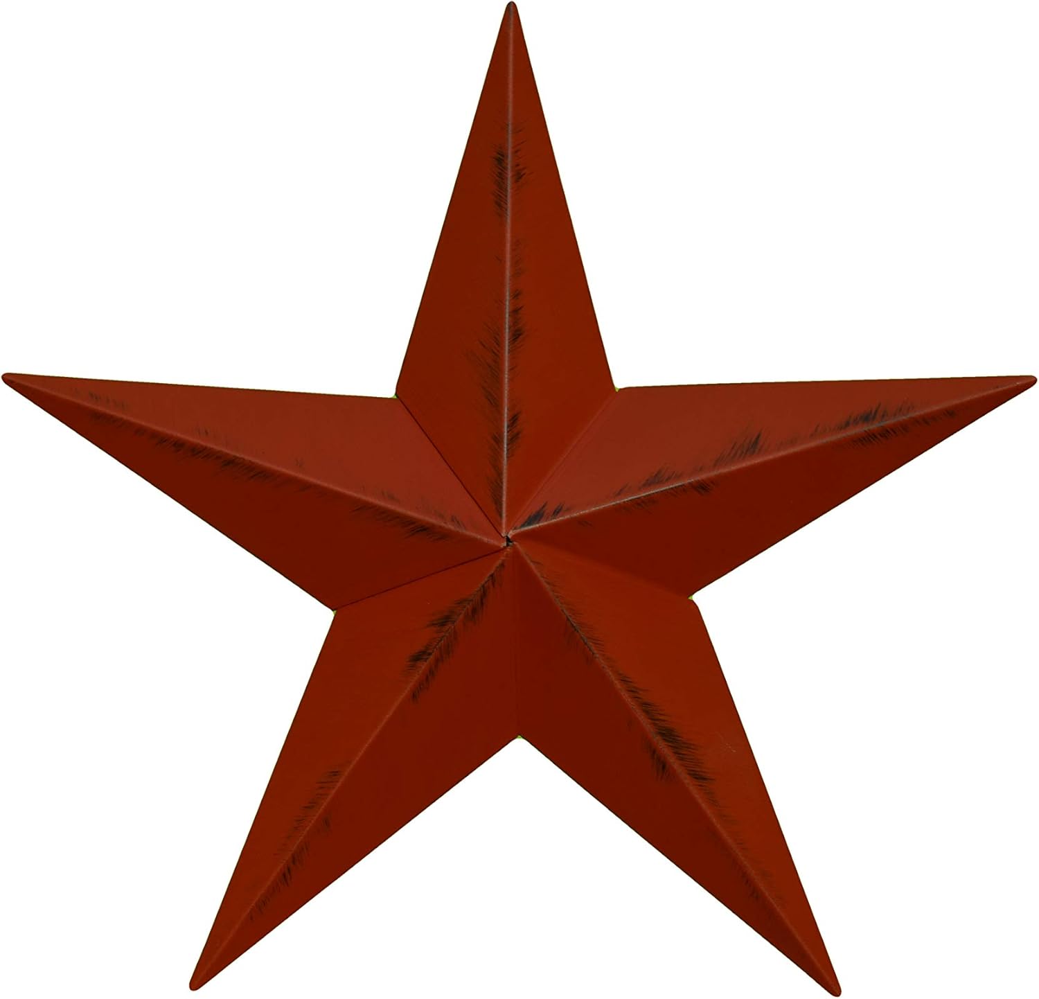 10 Inch Rustic Barn Red Barn Star Made with Galvanized