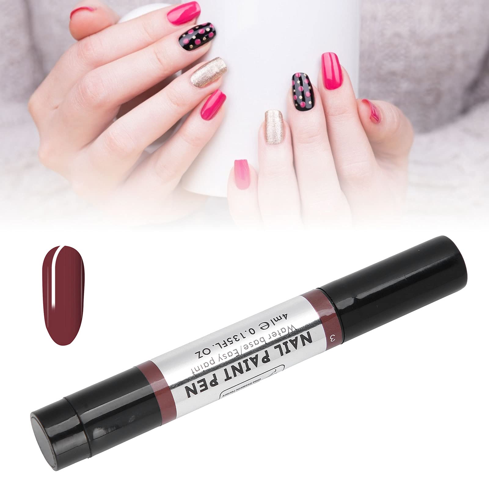 Nail Polish Pen, Nail Gel Pen, Nail Art Manicure Pen, Acrylic Nails DIY, Water Based Nail Polish, Bright Colors, Daily Wear Tools, Save