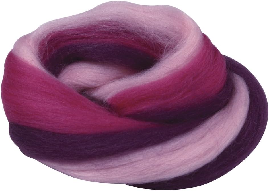 RAYHER Reine Schurwolle, Filzwolle – 50 G Beutel, Schwarz, Für Nass- & Trockenfilzen
