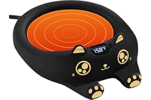 PUSEE Coffee Mug Warmer Auto Shut Off, 3 Temp Coffee Warmer for Desk, Candle Warmer Plate Safely Melt The Candle Releases Scents,Enjoy Your Warm Coffee Tea,Coffee Gifts for Women Men