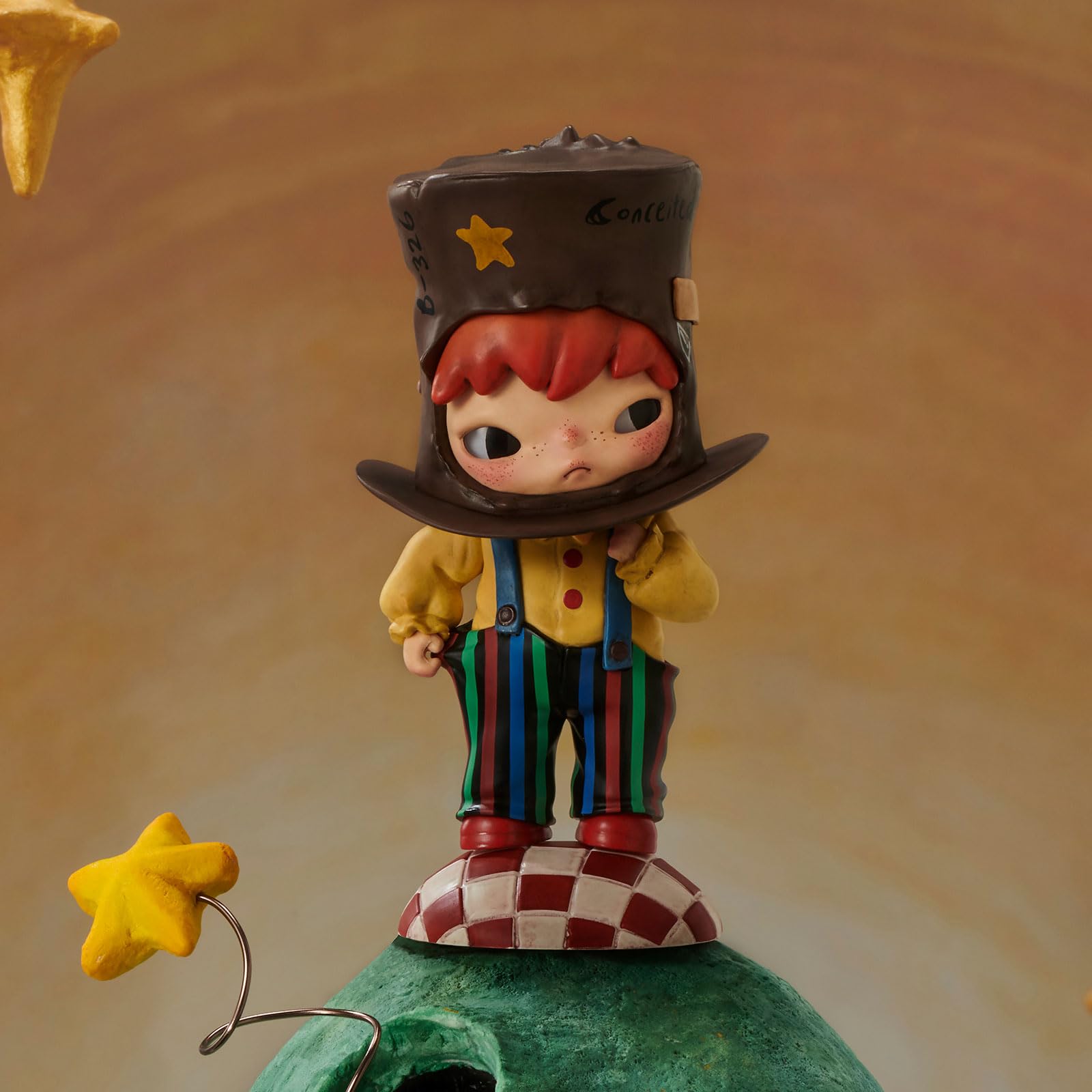 POP MART Hirono×Le Petit Prince Series Figures, Blind Box Figures, Random Design Action Figures Collectible Toys Home Decorations, Holiday Birthday Gifts, Single Box