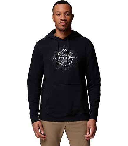 Amazon.com: Columbia Mens PFG Fish Flag II Hoodie, Crushed Blue