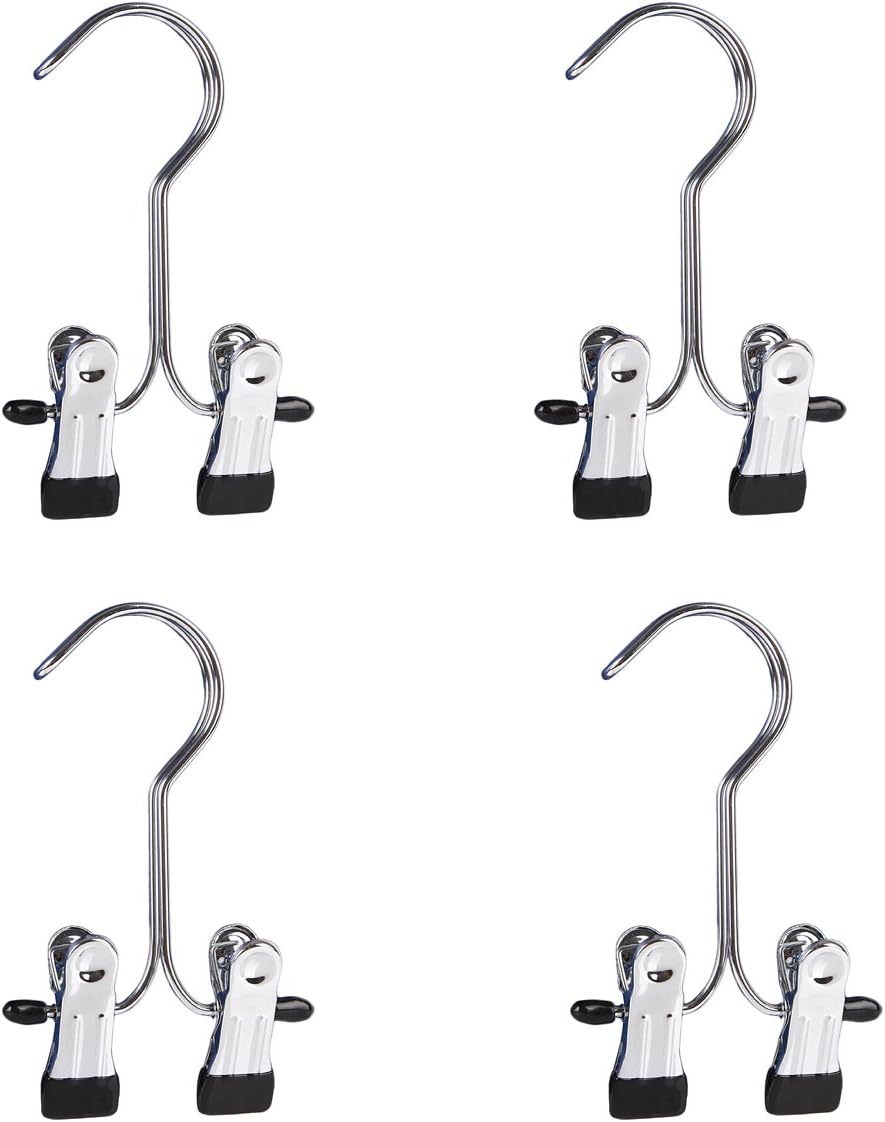Set of 5 Boot Hangers Clips, Laundry Hooks, Home Travel Portable