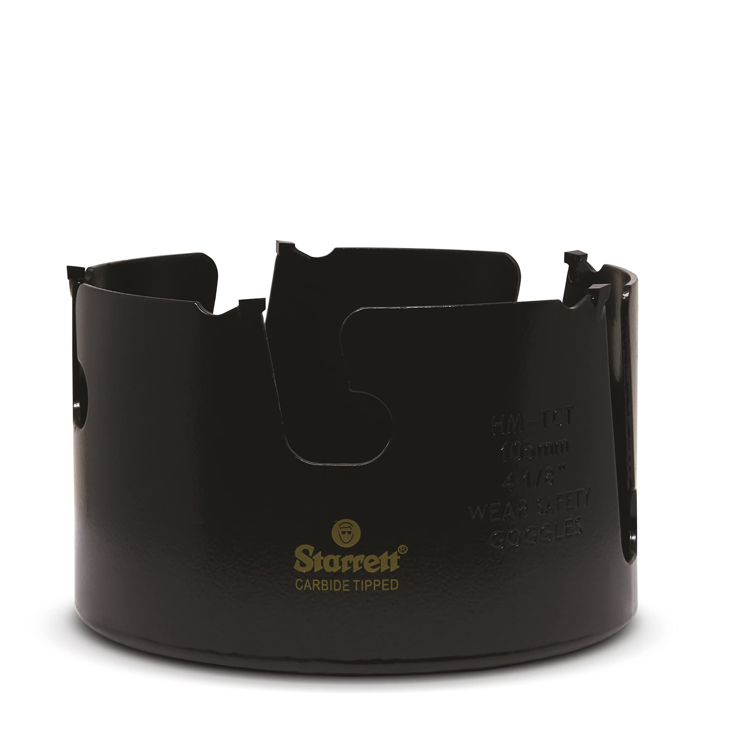 Starrett Tungsten Carbide Tipped Holesaw - MPH0418 Multi Purpose Cut TCT Hole Saw Cutter - For Wood MDF Plastics Ceramic Wall Tiles - 105mm