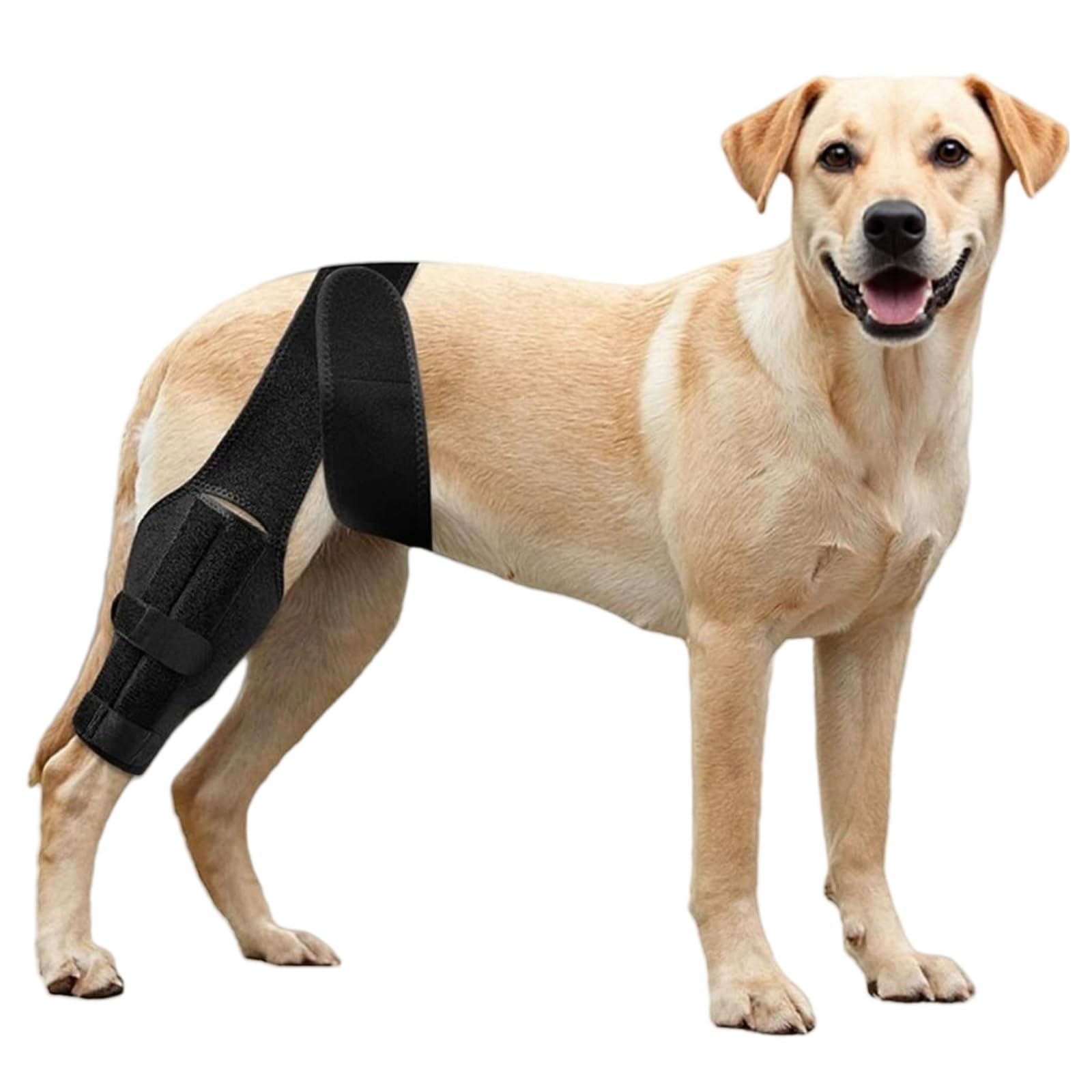 Photo 1 of NIUBNKJ Dog Knee Brace for ACL Tear Adjustable ACL Knee Brace for Dogs Front or Rear Leg, Hip Dysplasia, Arthritis, Ligament Injuries Leg Support Brace for Canine Recovery (M)
