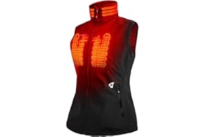Gerbing 7V Women’s Torrid 2.0 Softshell Vest – Battery-operated Heated Vest for Women – 8 Hour Run Time