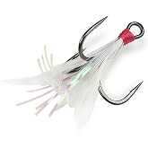Gamakatsu 417207-WT: G-Finesse Feathered Treble Mh W+T 6