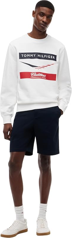Unisexe Sweatshirt TH X Cadillac F1 Chevron Crewneck Coton, Blanc (White), L — photo 7 sur 7