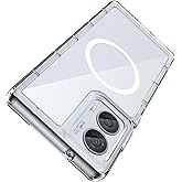 KUGEW for Motorola Edge 2024 Clear Case Magnetic Compatible with MagSafe, Moto Edge 2024 Slim Fit Crystal Clear Transparent Skin Cover Anti-Yellowing Anti-Slip (Clear)