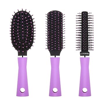 Amazon Com Luxspire Travel Hair Brush Set Anti Static Round
