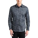 Robert Graham Mens Deckard Long Sleeve Woven Button Down Shirt