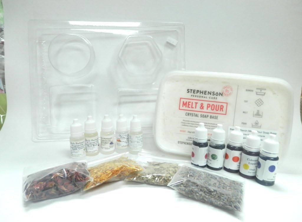 Melt and Pour Soap Base Making Kit Goat Milk Soap Base with Natural Fragrant Oils