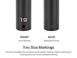 TEKTON 1/2 Inch Drive x 25 mm Deep 6-Point Impact