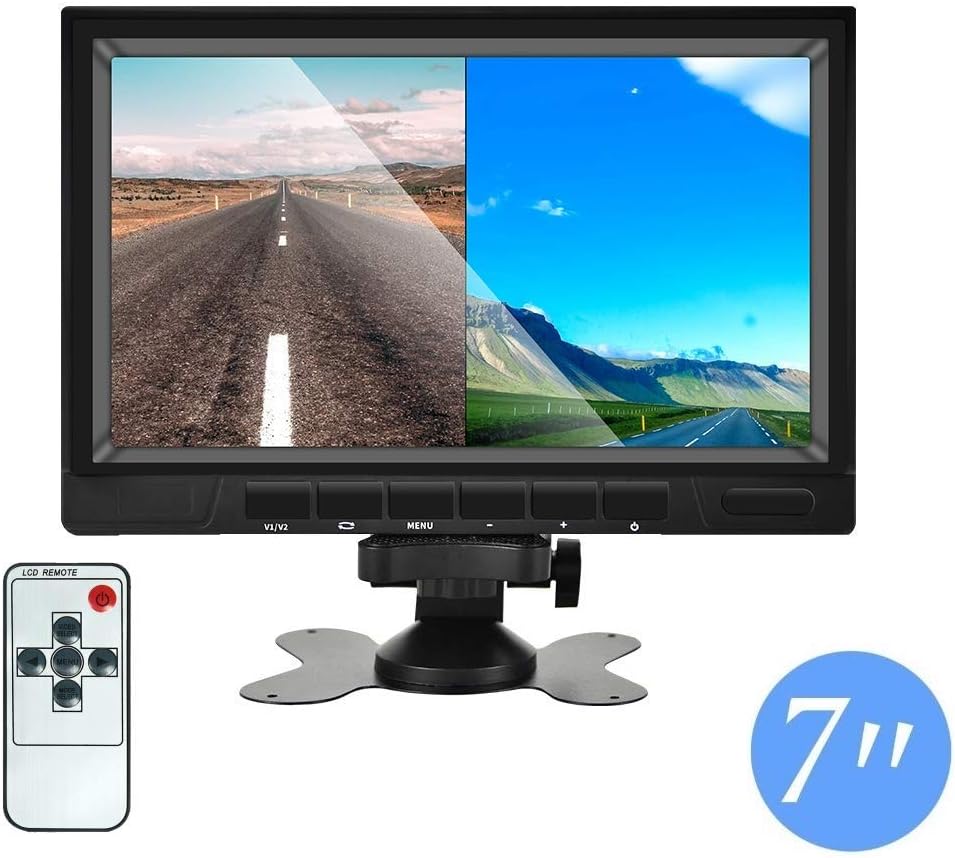 7 Inch Rear View Camera Screen 7 inches TFT Color LCD Rear View Camera Monitor Car Backup Rear View ...