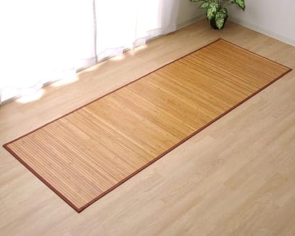 Amazon 竹マット 玄関マット ラティーナ 約70 1cmライトブラウン 竹 マット キッチンマット 玄関 洗面台 マット バンブー 冷感 ひんやりマット ホーム キッチン 通販
