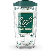 Tervis USF Bulls - Overtime Made in USA Double Walled Insulated Tumbler Travel Cup Keeps Drinks Cold & Hot, 10oz, Classic