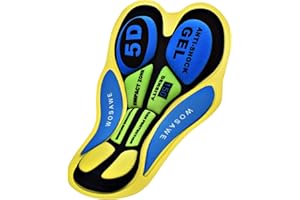 HUIOP Pants pad,Cycling Shorts Cushion, Men Women Cycling Shorts 5D Gel Pad Cushion Breathable Road Bike Bicycle Riding Cycling Underwear Pants Cushion