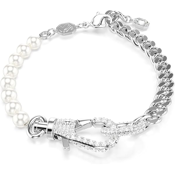 Amazon.com: Swarovski Stella bracelet, Crystal pearls, Star