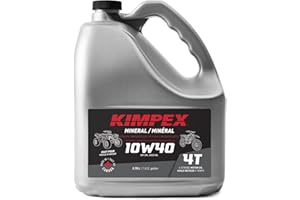 Kimpex Mineral Engine Oil Lubricant 10W40 4 Stroke 1 Gallon ATV, Motorcycle 260610