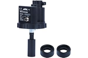 GENMAX 12V DC Electric Fuel Pump with Auto Start-Stop Sensor, auto Liquid Transfer Pump for E15, E85, Gas, Diesel & More，with Overfill Protection, Includes Adapters, Long Hose (GMEFP-PLUS)