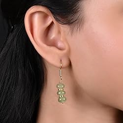 Gempires Green Aventurine Beaded Earrings