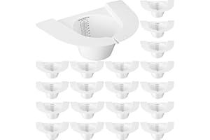 TrelaCo 25 Pcs Urine Hats for Toilets Stool Sample Collection Kit Urine Collection Hat Collector Specimen Cups Pee Sample Cup Containers for Women and The Elderly, 27oz/ 800cc