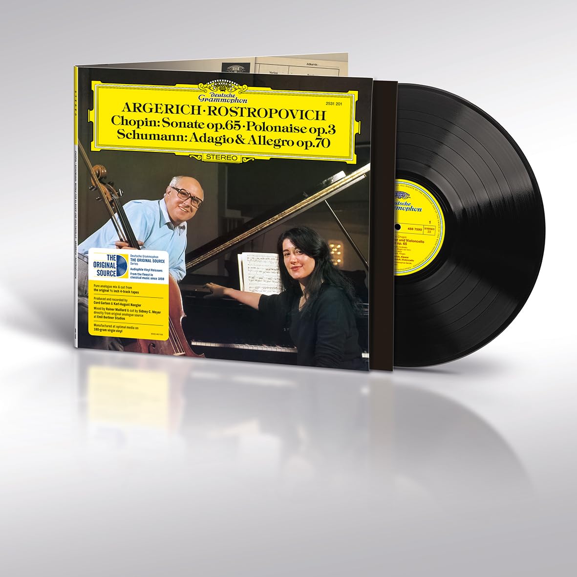 Photo 1 of Chopin: Sonate op. 65; Schumann: Adagio (The Original Source Series)[180g LP]