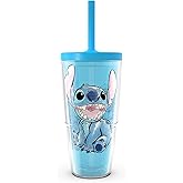 Tervis Disney - Lilo & Stitch Hawaii Made in USA Double Walled Insulated Tumbler Travel Cup Keeps Drinks Cold & Hot, 24oz with Straw Lid, Classic