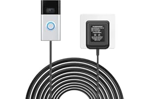 TL-JIYPU 18V 500mA Doorbell Transformer Power Supply Adapter for Nest, Ring Video Doorbell, Arlo, Skybell, Eufy, Nest Hello, Zmodo Smart Doorbell, with 26FT Cord Length