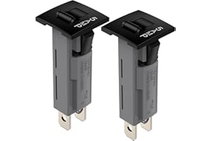 DIYhz Thermal Circuit Breakers Fuseholder Type 125/250VAC 50/60Hz 32VDC 5Amp (Pack of 2)