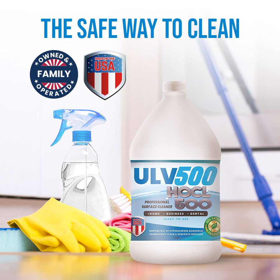 Natural Clean Hypochlorous Acid HospitalGrade Cleaner HOCL500 (1