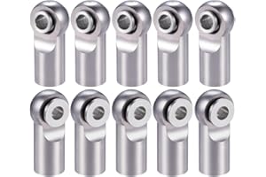 MORLORDY 10Pcs M2.5 Tie Rod End Ball Joint Link Ball Head Holder for RC Car Truck Upgrade Part (Titanium)