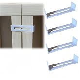 Backside Connector Compatible with IKEA KALLAX Shelving Units, Low-Profile Filament-Free Design, No-Screw Shelf Link Bracket for Aligning and Securing Two Units with Minimal Visible Gap 4pc