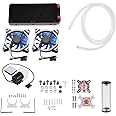 Wendry 240mm DIY Water Cooling Kit for Computer, Liquid PC Water Cooling Set, Cooler CPU/GPU Block Pump Reservoir CPU Cooler Kit with LED Fan Heat Sink