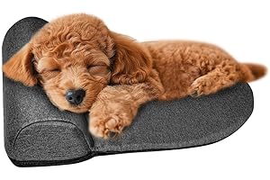 Ziqody Dog Pillows for Medium Dogs, Dog Neck Pillow for Head Support, Washable Dog Bolster Pillow Good for Cervical Vertebra Portable Dog Bed Pillows for Joint Relief Sleeping Improve