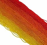 Fire Mix Transparent Yellow Orange Red Czech 11/0 Glass Seed Beads 5 Full Hanks Preciosa