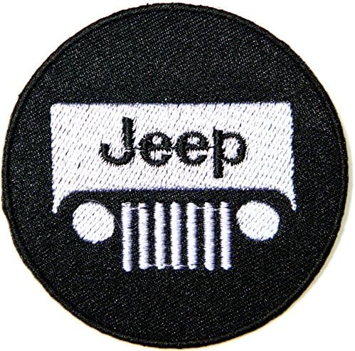 Jeep Wrangler Sahara 4WD Off Road Patch Iron on Sewing Embroidered Applique Logo Badge Sign Embelm Craft Gift (White)