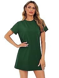 Milumia Women Casual Short T Shirt Dress Short