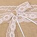 ULTNICE 20 x 20cm Hessian Burlap Wedding Ring Bearer Pillow Cushion (Brown)