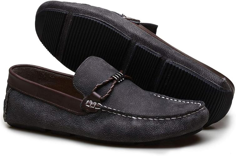 mocassim masculino couro